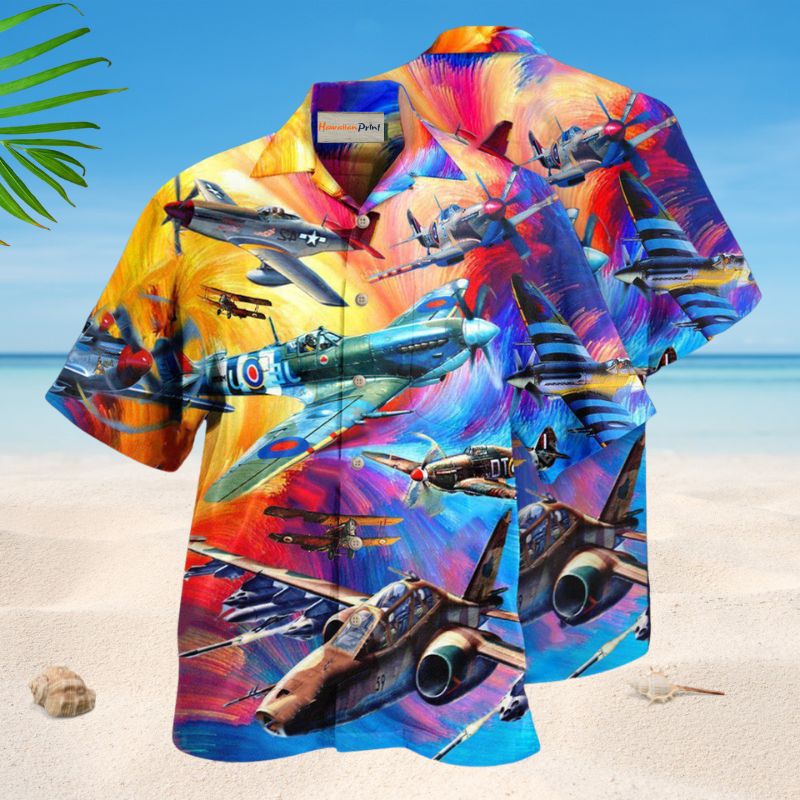 Let The Adventures Begin Aircraft Edition – Hawaiian Shirt