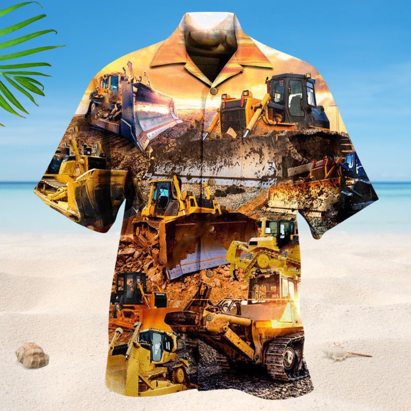 Lets Dig And Play With Bulldozer Edition – Hawaiian Shirt
