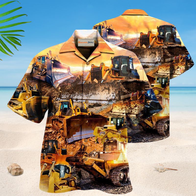 Lets Dig And Play With Bulldozer Edition – Hawaiian Shirt