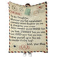 Dear Mom Daughter Love Letter 50 x 60 Inch Flannel Blanket For Cozy Bedroom And Sofa Decor