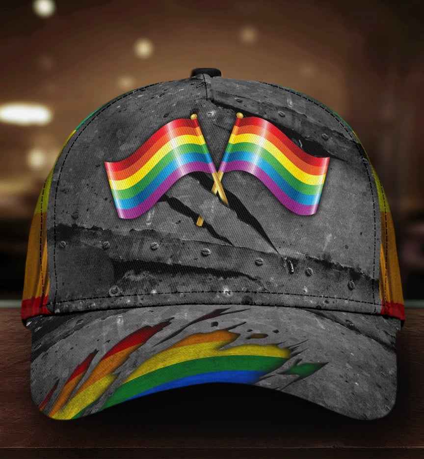 Pride Crack Pattern Vibes – Classic Cap