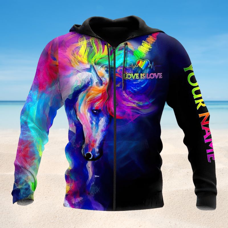 Lgbt Unicorn Custom Art – 3D Hoodie2