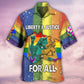 Liberty And Justice Rainbow Equality - Hawaiian Shirt