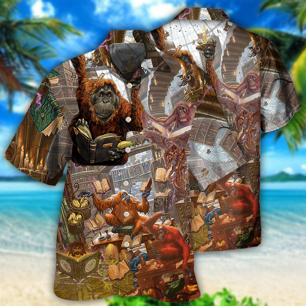 Librarian Book Humor Design – Hawaiian Shirt