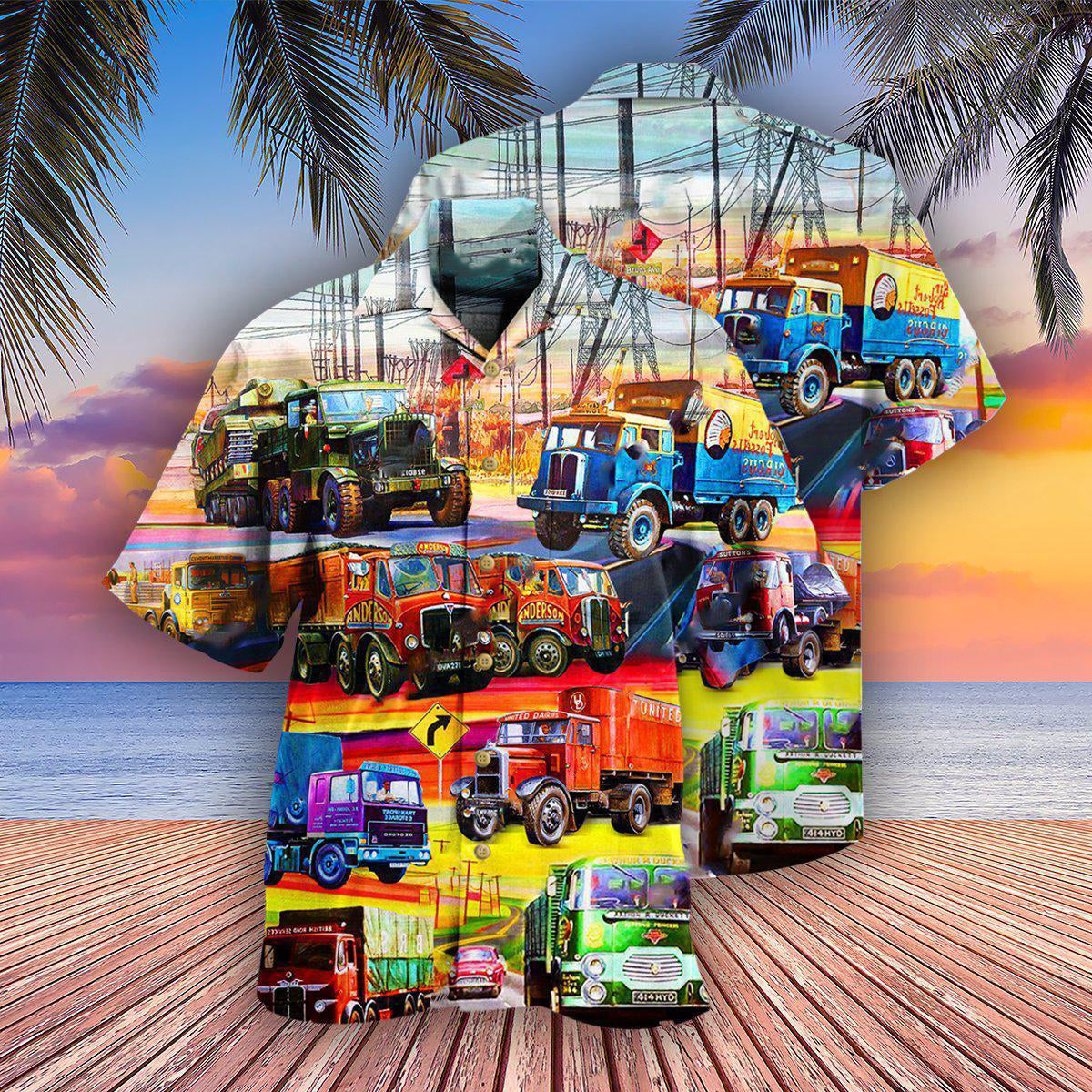 Truck Driver Life Enjoy The Ride – Hawaiian Shirt
