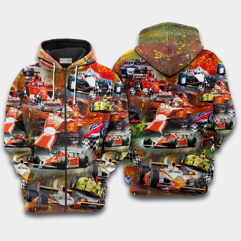 Life Is Better At The Race Quote – 3D Hoodie