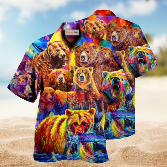 Life Is Better With A Colorful Bear Edition – Hawaiian Shirt