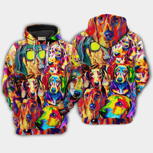 Life Is Better With A Dachshund Quote Art – 3D Hoodie