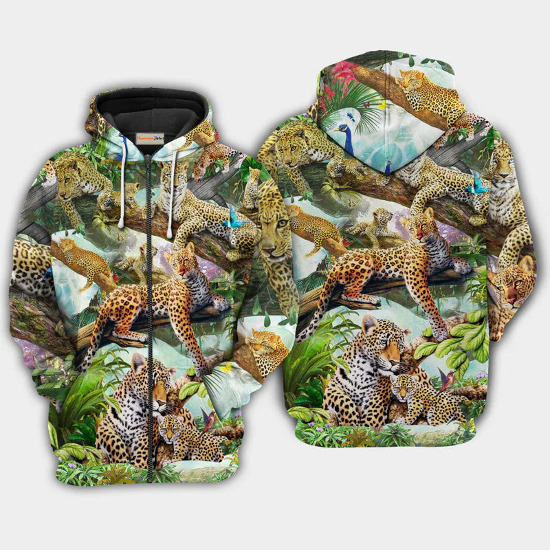 Life Is Better With A Leopard Quote – 3D Hoodie