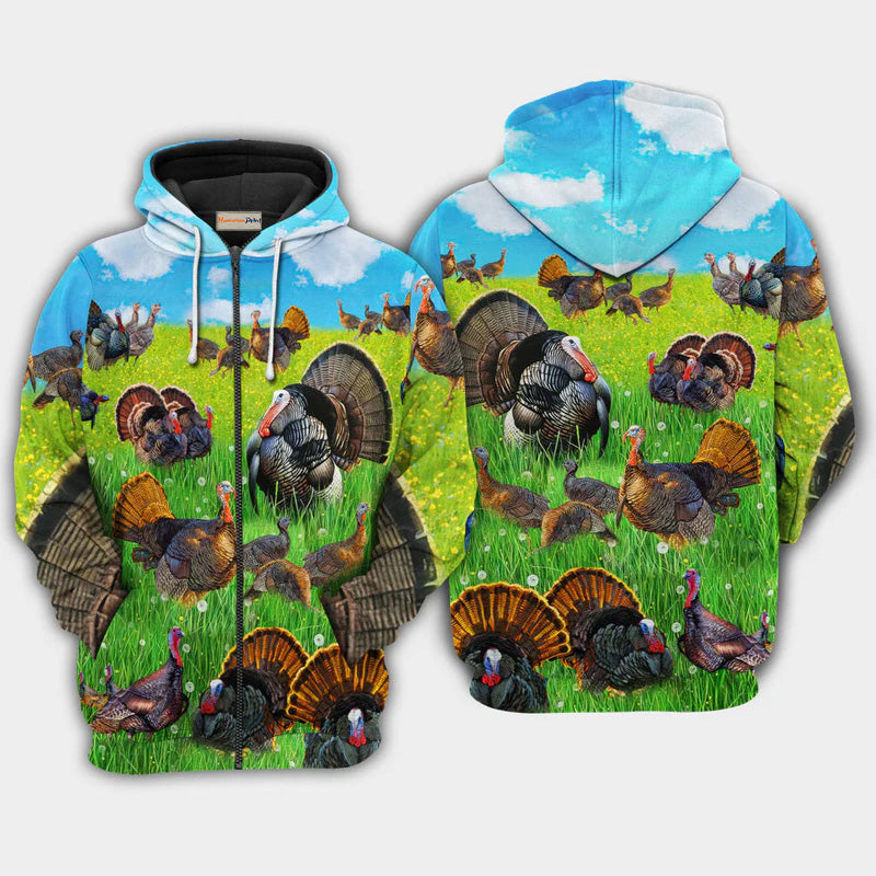 Life Is Better With A Turkey Quote – 3D Hoodie