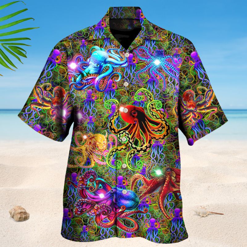 Life Is Better With An Octopus Full Color Edition – Hawaiian Shirt