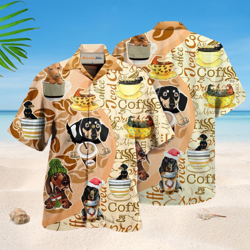 Life Is Better With Dachshund And Coffee Edition – Hawaiian Shirt
