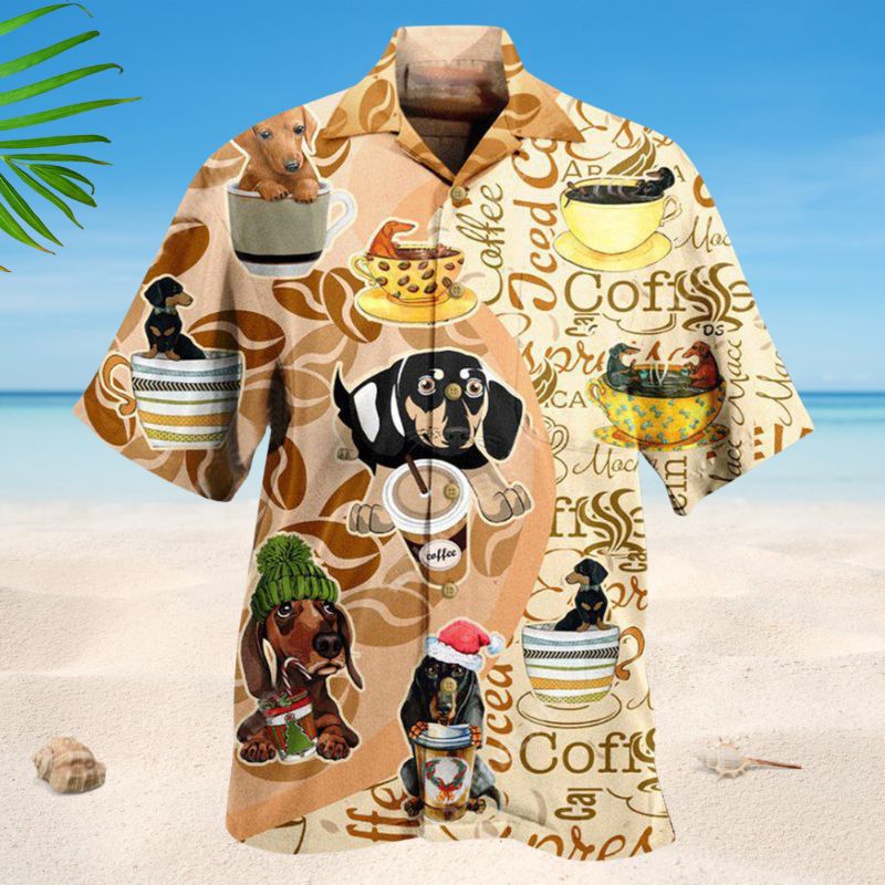 Life Is Better With Dachshund And Coffee Edition – Hawaiian Shirt