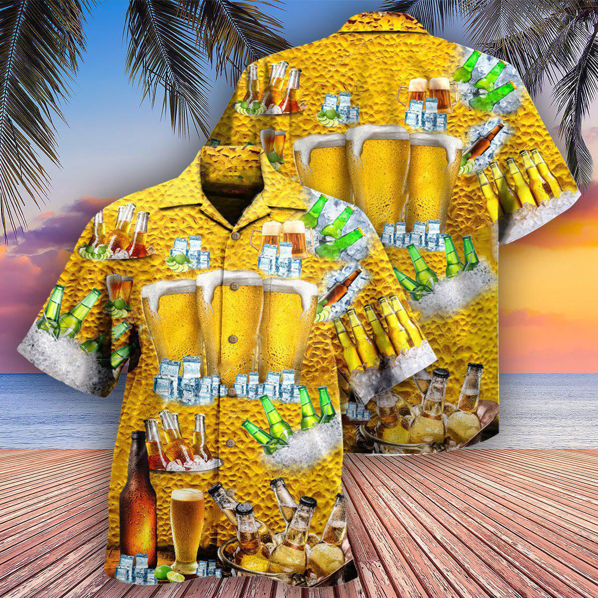 Beer Is Brewtiful Funny Vintage Style - Hawaiian Shirt
