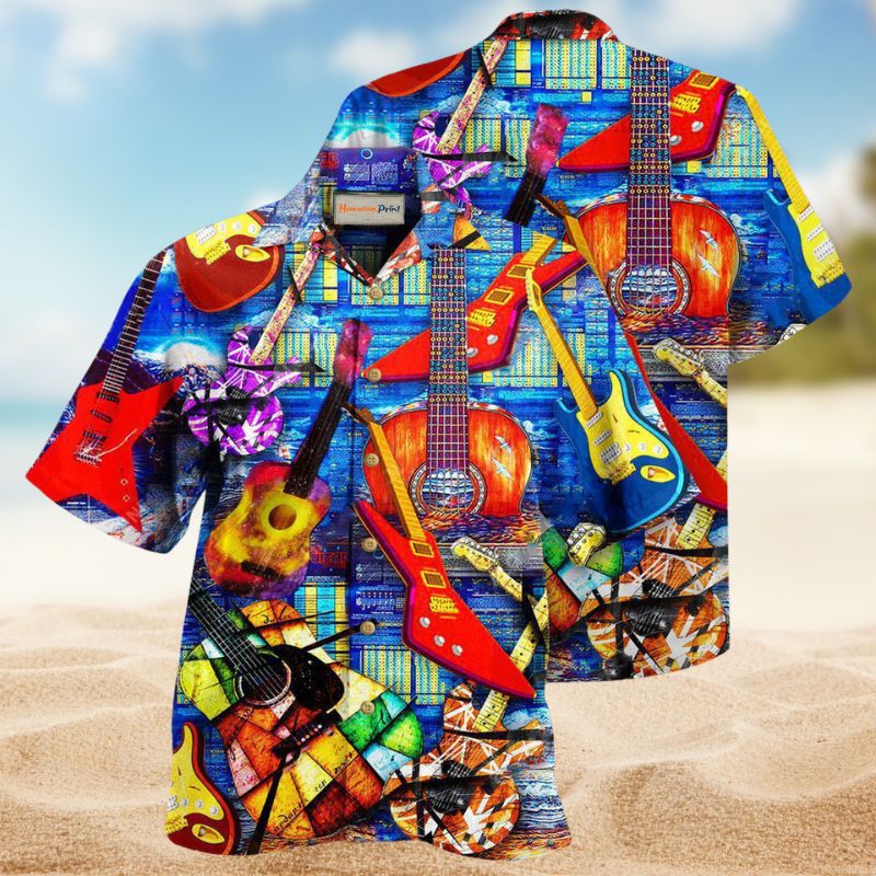 Life Is Full Of Choices I Choose Guitar Edition – Hawaiian Shirt