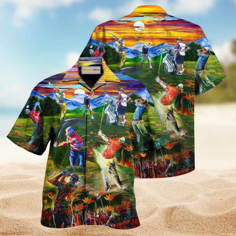 Life Is Short Swing Hard Golf Edition – Hawaiian Shirt