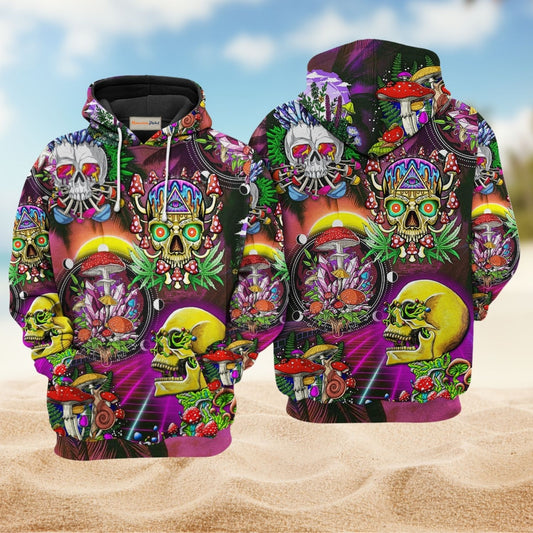 Life Is A Game Skull Style - 3D Hoodie