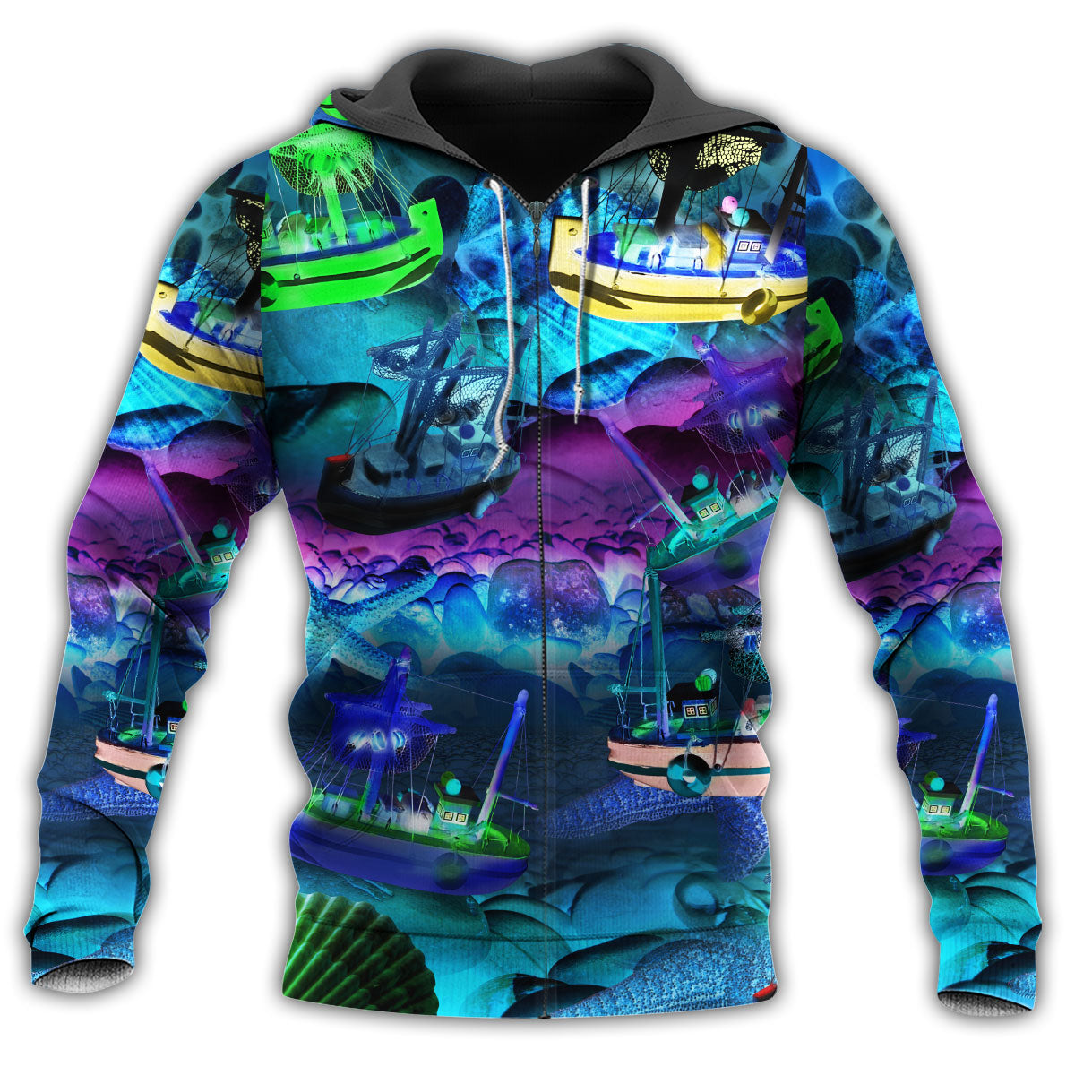 Life Is Good On Our Boat - 3D Hoodie2