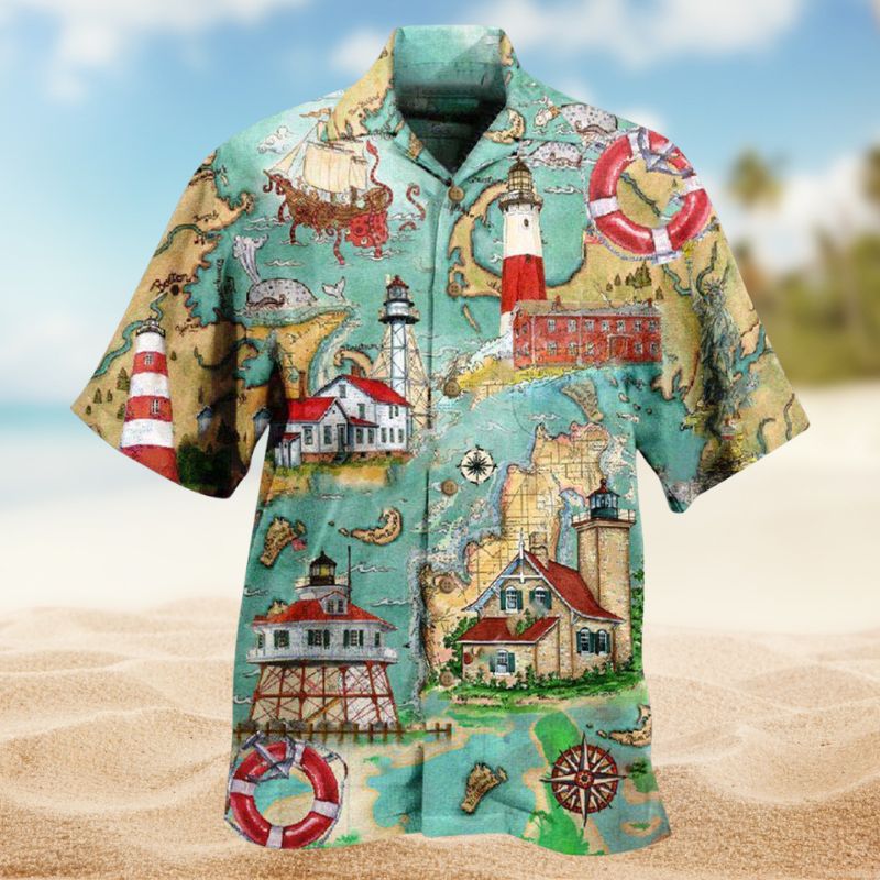 Lighthouse Guide Me Around The World Edition – Hawaiian Shirt