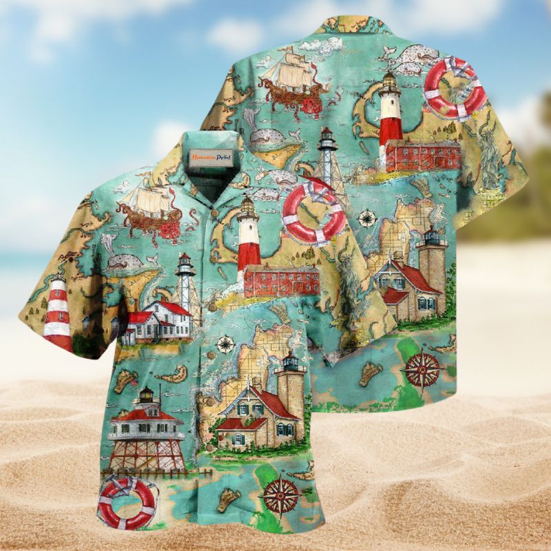 Lighthouse Guide Me Around The World Edition – Hawaiian Shirt
