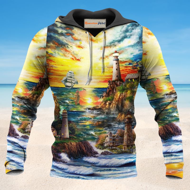 Lighthouse Ocean Life Love - 3D Hoodie
