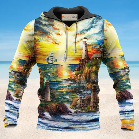 Lighthouse Ocean Life Love - 3D Hoodie