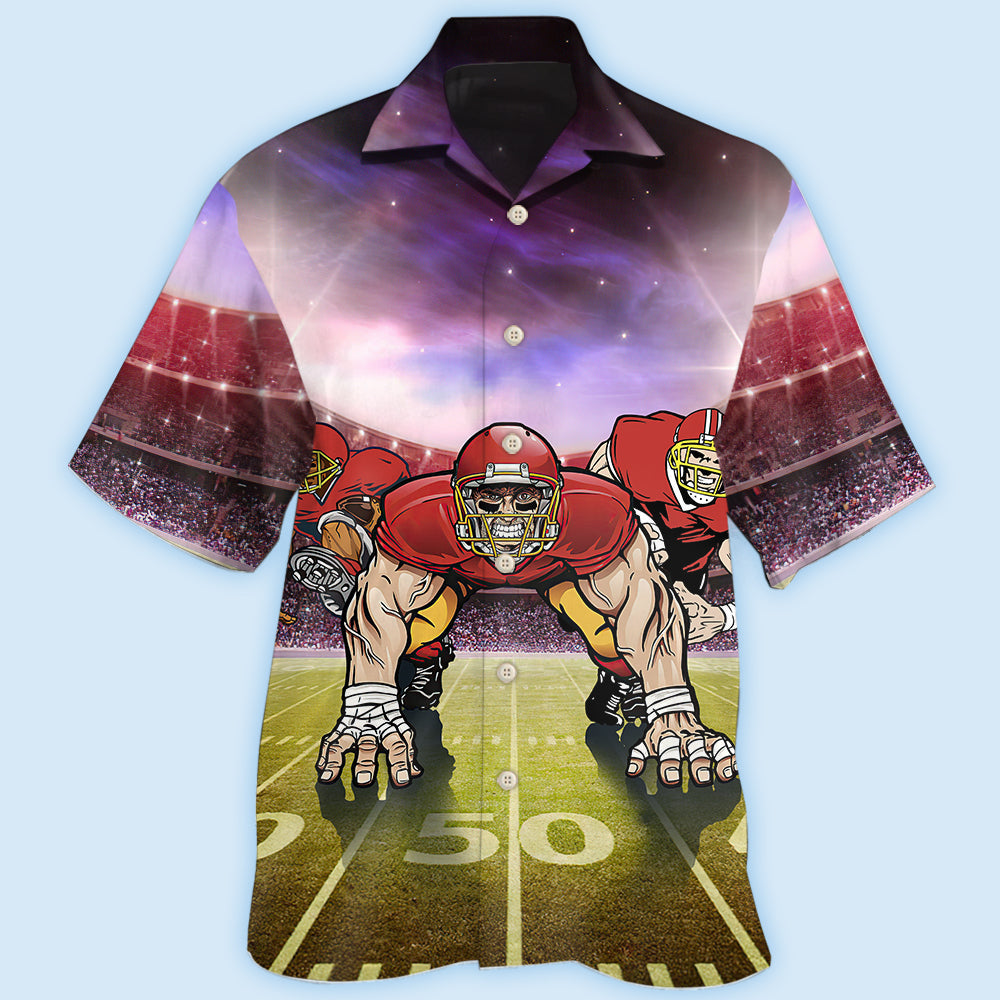 American Football Mysterious Sky - Hawaiian Shirt - Owls Matrix LTD