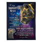 Lion Believe In Yourself Daughter Gift 50 x 60 Inch Flannel Blanket For Cozy Bedroom And Sofa Decor