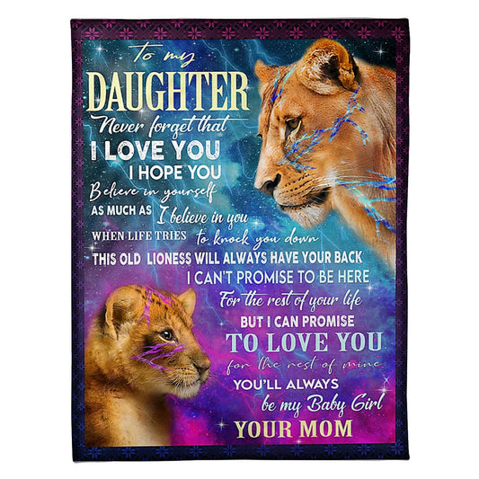 Lion Believe In Yourself Gift Lover 50 x 60 Inch Flannel Blanket For Cozy Bedroom And Sofa Decor
