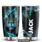 Lion Blue Black Thunder Personalized 20 Oz Tumbler
