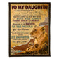 Lion Carry You In My Heart Gift 50 x 60 Inch Flannel Blanket For Cozy Bedroom And Sofa Decor