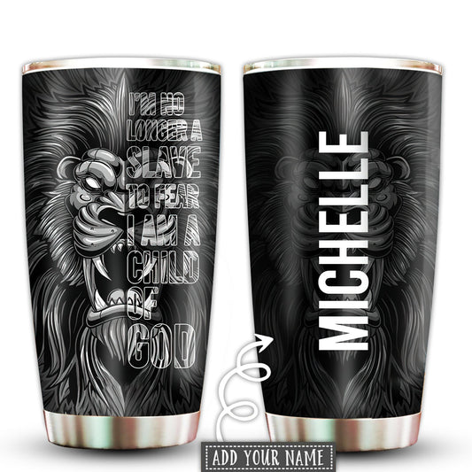Lion Child Of God Dark Personalized 20 Oz Tumbler