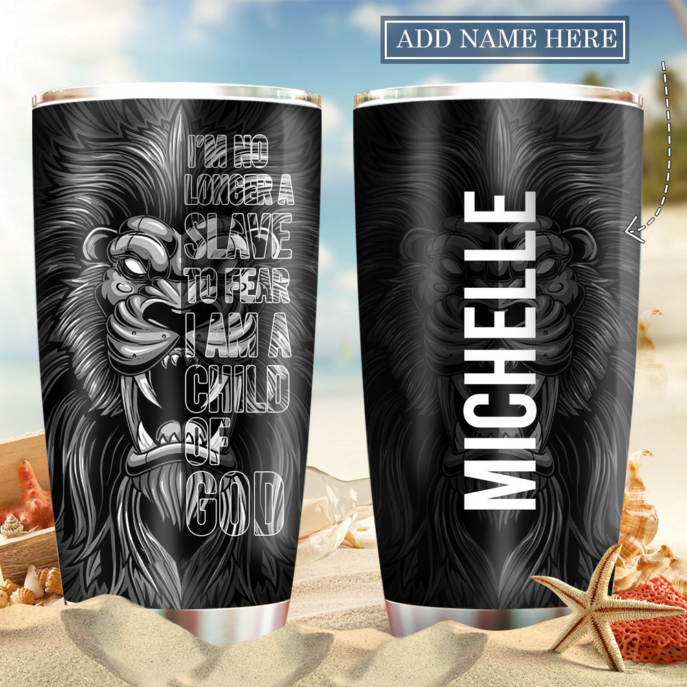 Lion Child Of God Dark Personalized 20 Oz Tumbler