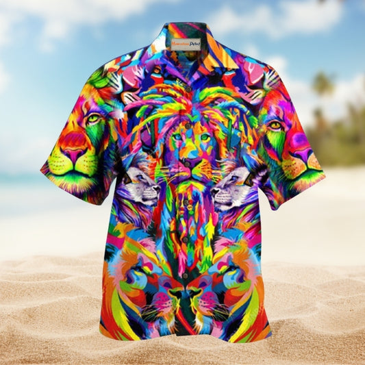 Lion Colorful Edition – Hawaiian Shirt