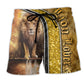 Lion Luxury Cool Art Style - Beach Short