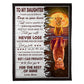 Lion Deep In Your Heart Daughter Gift 50 x 60 Inch Flannel Blanket For Cozy Bedroom And Sofa Decor
