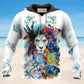 Lion Flowers Butterfly Pretty - 3D Hoodie