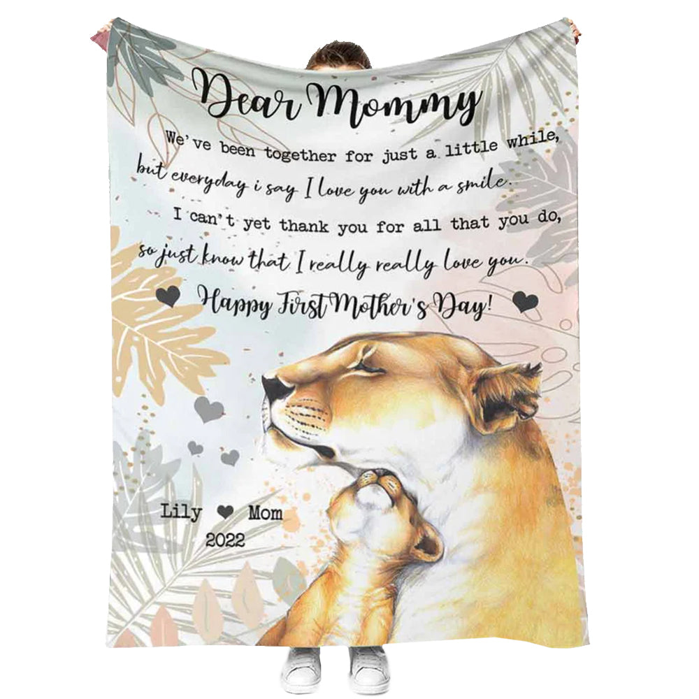 Lion Forever And Ever Personalized 50 x 60 Inch Flannel Blanket For Cozy Bedroom And Sofa Decor