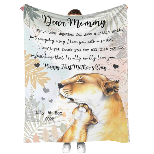 Lion Forever And Ever Personalized 50 x 60 Inch Flannel Blanket For Cozy Bedroom And Sofa Decor