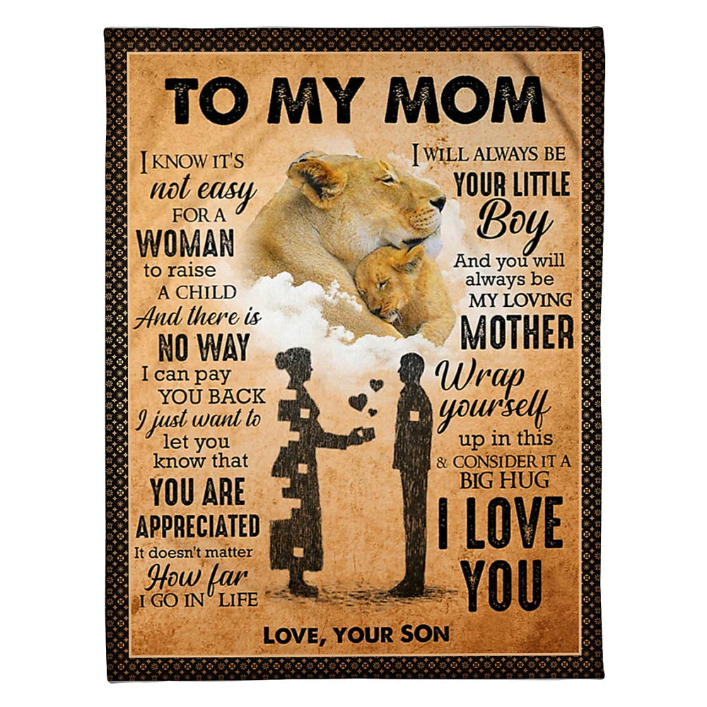 Lion I Am Always With You I Love You 50 x 60 Inch Flannel Blanket For Cozy Bedroom And Sofa Decor