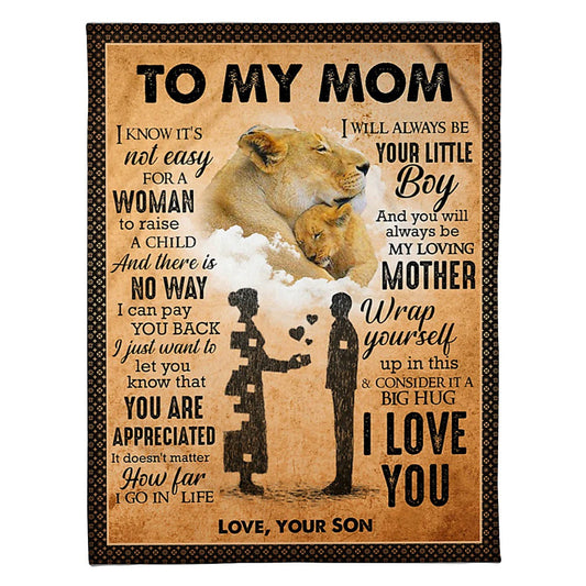 Lion I Am Always With You I Love You 50 x 60 Inch Flannel Blanket For Cozy Bedroom And Sofa Decor