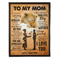 Lion I Am Always With You Mother 50 x 60 Inch Flannel Blanket For Cozy Bedroom And Sofa Decor