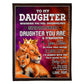 Lion I'm Always With You Daughter Gift 50 x 60 Inch Flannel Blanket For Cozy Bedroom And Sofa Decor
