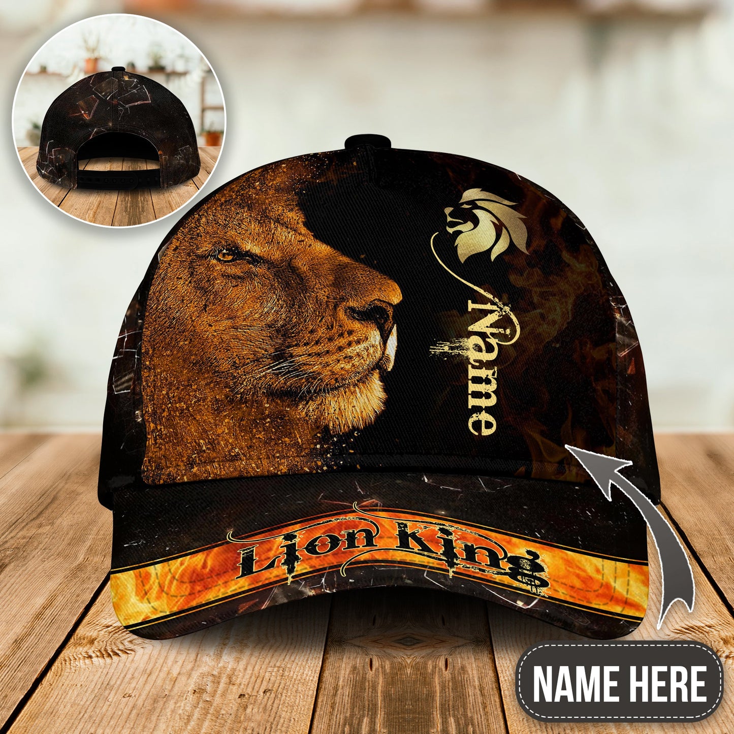 Lion King Fire Personalized – Classic Cap