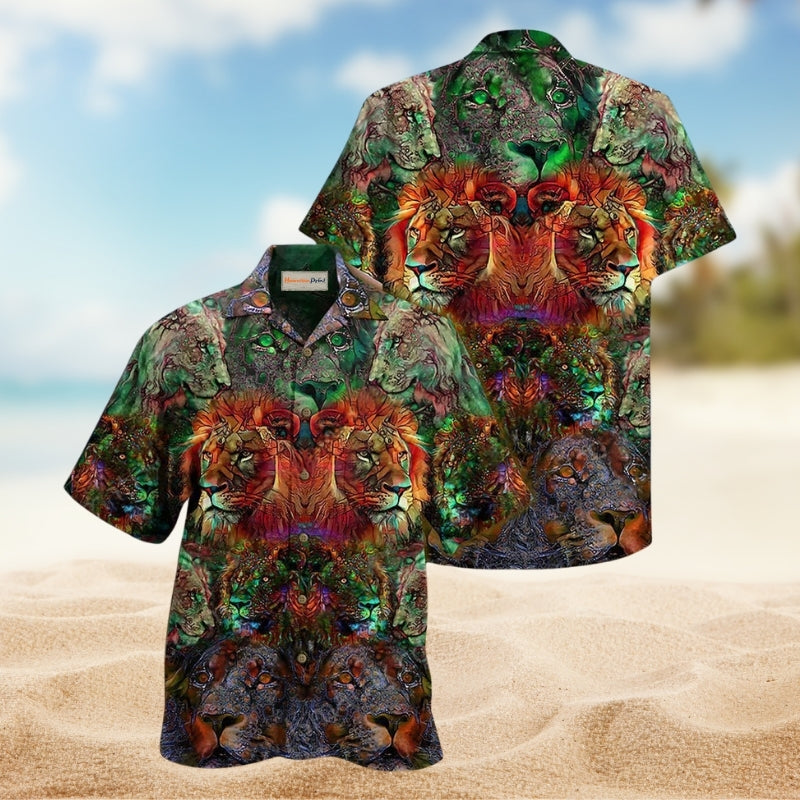 Lion Love Forest Limited Edition – Hawaiian Shirt