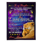 Lion My Heart Daughter Gift 50 x 60 Inch Flannel Blanket For Cozy Bedroom And Sofa Decor