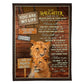 Lion You Are My Life Daughter Gift 50 x 60 Inch Flannel Blanket For Cozy Bedroom And Sofa Decor
