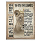 Lion Warm Sunshine Love Daughter Gift 50 x 60 Inch Flannel Blanket For Cozy Bedroom And Sofa Decor