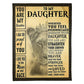 Lion Warm Sunshine Love Mom To Daughter 50 x 60 Inch Flannel Blanket For Cozy Bedroom And Sofa Decor