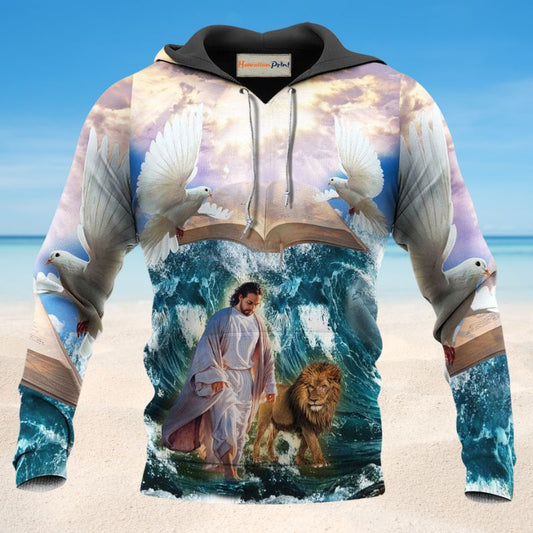 Lion And Faith Warm Spirit - 3D Hoodie